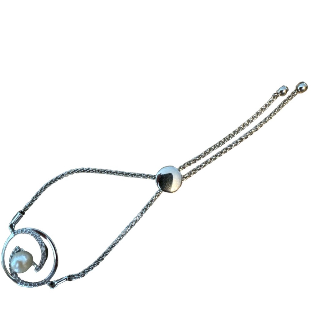 Vantel Pearls adjustable bracelet with white pearl